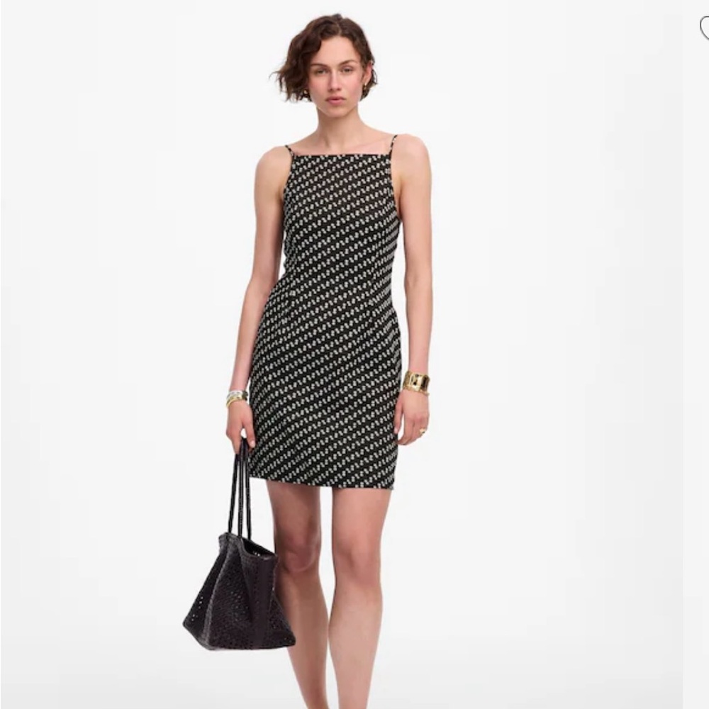 NWOT Madewell Brown and White Polka Dot Mini Dress size 4 / Small